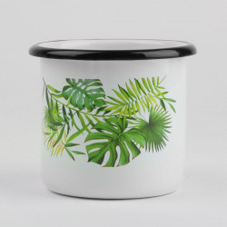 Kubek emaliowany "MONSTERA" 400ml