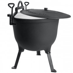 Kociołek żeliwny 15L garnek myśliwski węgierski emaliowany wewnątrz SILESIA EMALIA - 2