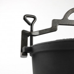 Kociołek żeliwny 8L garnek myśliwski węgierski emaliowany wewnątrz + łyżka SILESIA EMALIA - 9