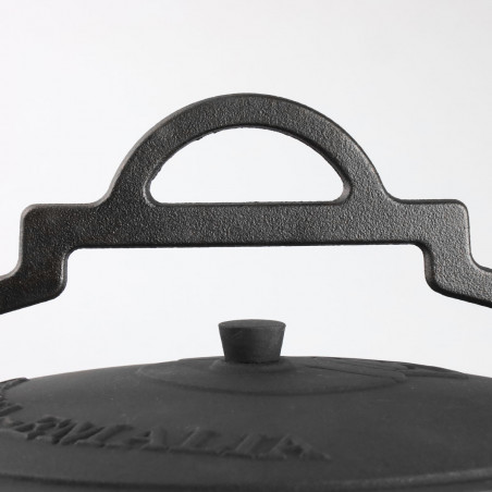 Kociołek żeliwny 4L garnek myśliwski węgierski emaliowany wewnątrz + łyżka SILESIA EMALIA - 12