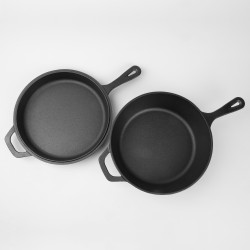 Patelnia rondel żeliwna 2w1 ELŻBIETA 26,5 cm SILESIA EMALIA - 6