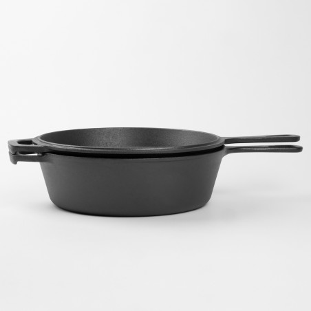 Patelnia rondel żeliwna 2w1 ELŻBIETA 26,5 cm SILESIA EMALIA - 5