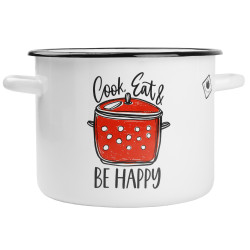 Garnek emaliowany Cook Eat & Be Happy 5,5L