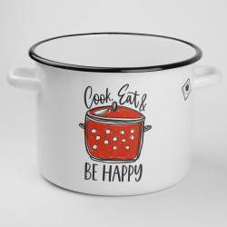 Garnek emaliowany Cook Eat & Be Happy 5,5L