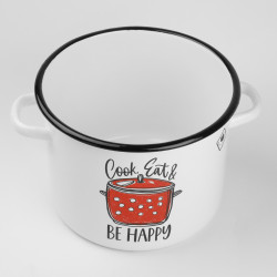 Garnek emaliowany Cook Eat & Be Happy 4,5L