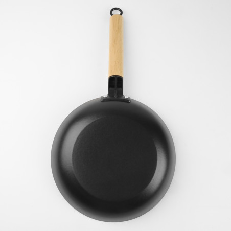 Zestaw patelni żeliwnych z drewnianą rączką LUDMIŁA 20cm + 24cm + 26cm SILESIA EMALIA - 5