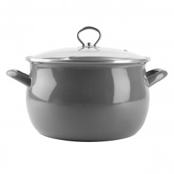 Garnek emaliowany szary HELENA 5,5L