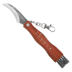 Nóż kandar scyzoryk kozik grzybiarza na grzyby składany z miotełką 25 cm SILESIA EMALIA - 8