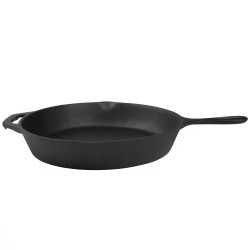 Patelnia żeliwna 30cm INDUKCJA OGNISKO GRILL GAZ ELŻBIETA