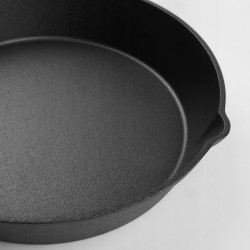 Patelnia żeliwna 30cm INDUKCJA OGNISKO GRILL GAZ ELŻBIETA