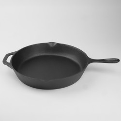 Patelnia żeliwna 30cm INDUKCJA OGNISKO GRILL GAZ ELŻBIETA