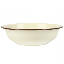 Miska emaliowana tradycyjna 20cm kremowa