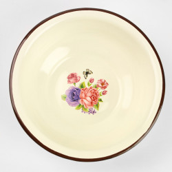 Miska emaliowana tradycyjna 40cm kremowa