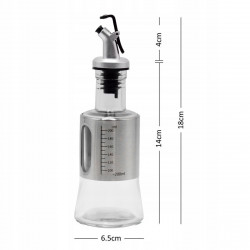 Butelka szklana na olej lub ocet z dozownikiem 200ml