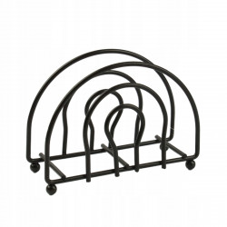 Serwetnik czarny metalowy na stół 12,5x8,5x4,5cm