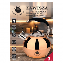 Czajnik ze stali nierdzewnej ZAWISZA 3L złoty