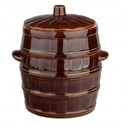 Beczka kamionka 4,5L do kiszenia ogórków kapusty