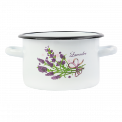 Garnek emaliowany "LAWENDA" 2l SILESIA EMALIA - 1