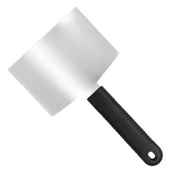 Łopatka do burgerów grillowa stalowa siekacz szpachelka szpatułka 27x16cm