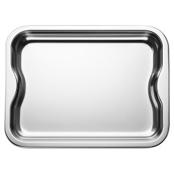 Taca prostokątna ze stali nierdzewnej 38 cm