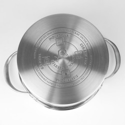 Komplet garnków stalowych EXPERT 6 elementowy INDUKCJA GAZ