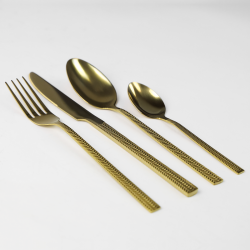 Komplet sztućców sztućce JAGNA 24-elementowy złoty SILESIA EMALIA - 2