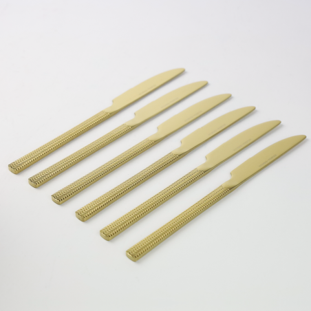 Komplet sztućców sztućce JAGNA 24-elementowy złoty SILESIA EMALIA - 4