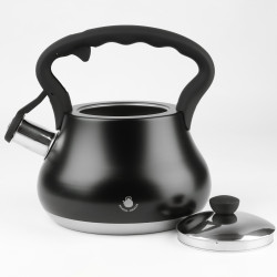 Czajnik ze stali nierdzewnej MIESZKO 3L czarny INDUKCJA GAZ