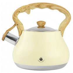 Czajnik ze stali nierdzewnej MIESZKO 2,5L kremowy