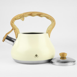 Czajnik ze stali nierdzewnej MIESZKO 3L kremowy INDUKCJA GAZ