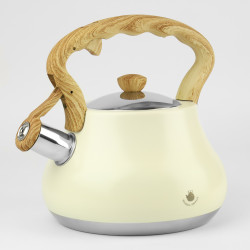 Czajnik ze stali nierdzewnej MIESZKO 3L kremowy INDUKCJA GAZ