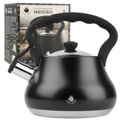 Czajnik ze stali nierdzewnej MIESZKO 3L czarny INDUKCJA GAZ