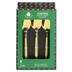 Komplet łyżeczek do herbaty 6sztuk JAGNA złote