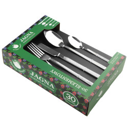 Komplet sztućców sztućce JAGNA 30-elementowy srebrny