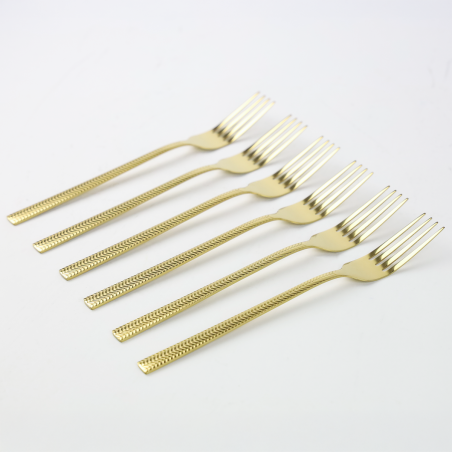 Komplet sztućców sztućce JAGNA 24-elementowy złoty SILESIA EMALIA - 3