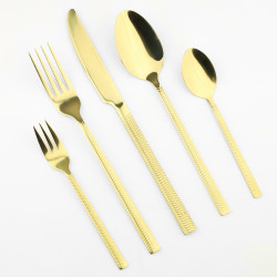 Komplet sztućców sztućce JAGNA 48-elementowy złoty