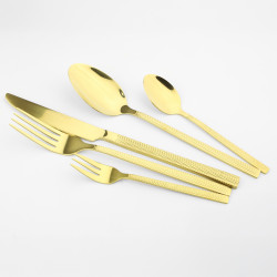 Komplet sztućców sztućce JAGNA 60-elementowy złoty