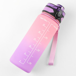 Butelka bidon na wodę napój TRITANOWA 800ML szczelna SPORTOWA Z PODZIAŁKĄ RÓŻOWA