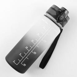 Butelka bidon na wodę napój TRITANOWA 800ML szczelna SPORTOWA Z PODZIAŁKĄ CZARNA