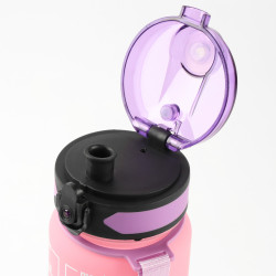 Zestaw butelka bidon na wodę napój TRITANOWA 800ML szczelna SPORTOWA Z PODZIAŁKĄ DLA DWOJGA