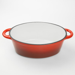 Brytfanna żeliwna emaliowana 29cm czerwona INDUKCJA GAZ PIEKARNIK