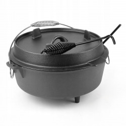 Kociołek żeliwny garnek myśliwski 31,5cm WĘGIERSKI NA OGNISKO GRILL ŻELIWO