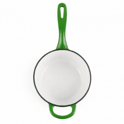 Rondel żeliwny emaliowany 1,5L zielony INDUKCJA GAZ PIEKARNIK 17,5cm