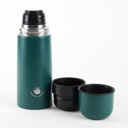 Termos ze stali nierdzewnej 2 kubki zielony 500ml