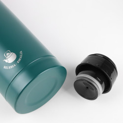 Termos ze stali nierdzewnej 2 kubki zielony 750ml