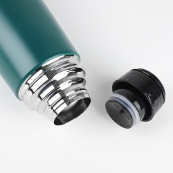 Termos ze stali nierdzewnej 2 kubki zielony 750ml