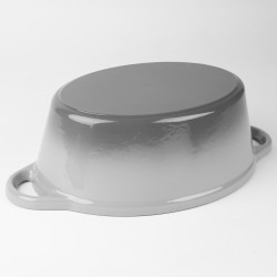 Brytfanna żeliwna emaliowana 29cm szara INDUKCJA GAZ PIEKARNIK