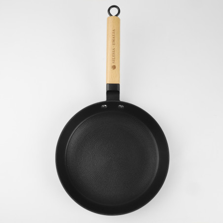 Patelnia żeliwna z drewnianą rączką LUDMIŁA 28cm SILESIA EMALIA - 2