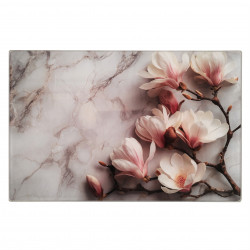 Szklana deska kuchenna 20x30cm SZKŁO HARTOWANE ZE WZOREM MAGNOLIA DO KROJENIA