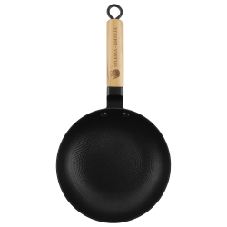 Zestaw patelni żeliwnych z drewnianą rączką LUDMIŁA 20cm + 28 cm